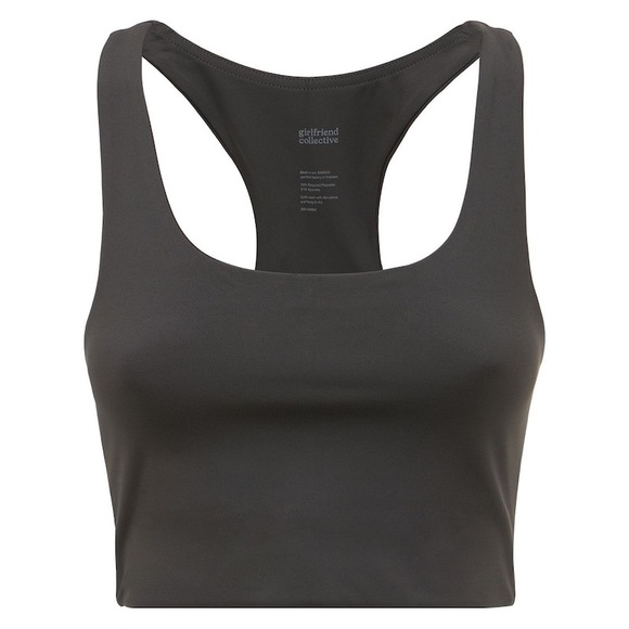Girlfriend Collective Paloma Racerback Bra Top in Black - Picture 7 of 8